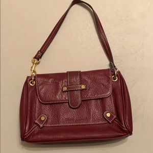 Small deep red bag